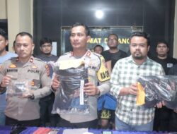 Polres Pelabuhan Belawan Konferensi Pers Penangkapan Komplotan Curanmor