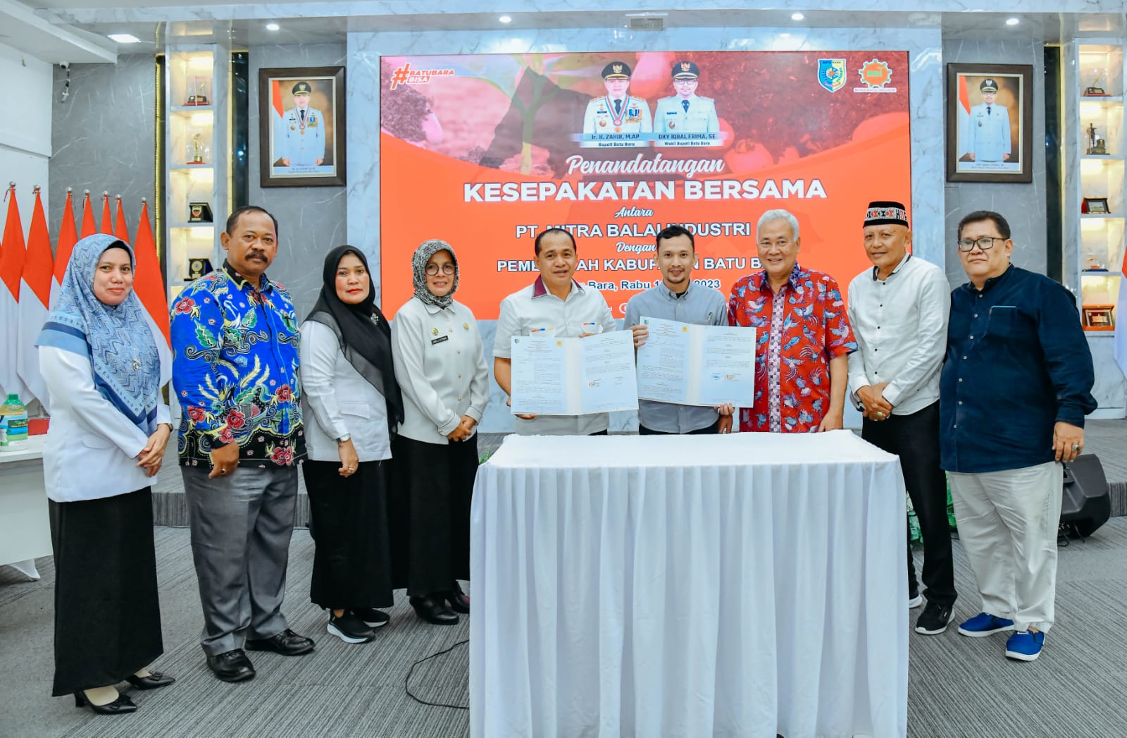 Bupati Zahir Dan PT MBI Teken MoU Pembangunan Pabrik Pupuk Organik