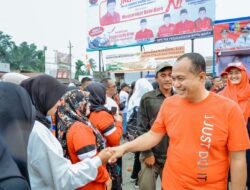 Bupati Batu Bara Bicara Pilpres Di Acara Jalan Sehat