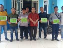 PWI Asahan Serahkan Sertifikat Kompetensi Wartawan