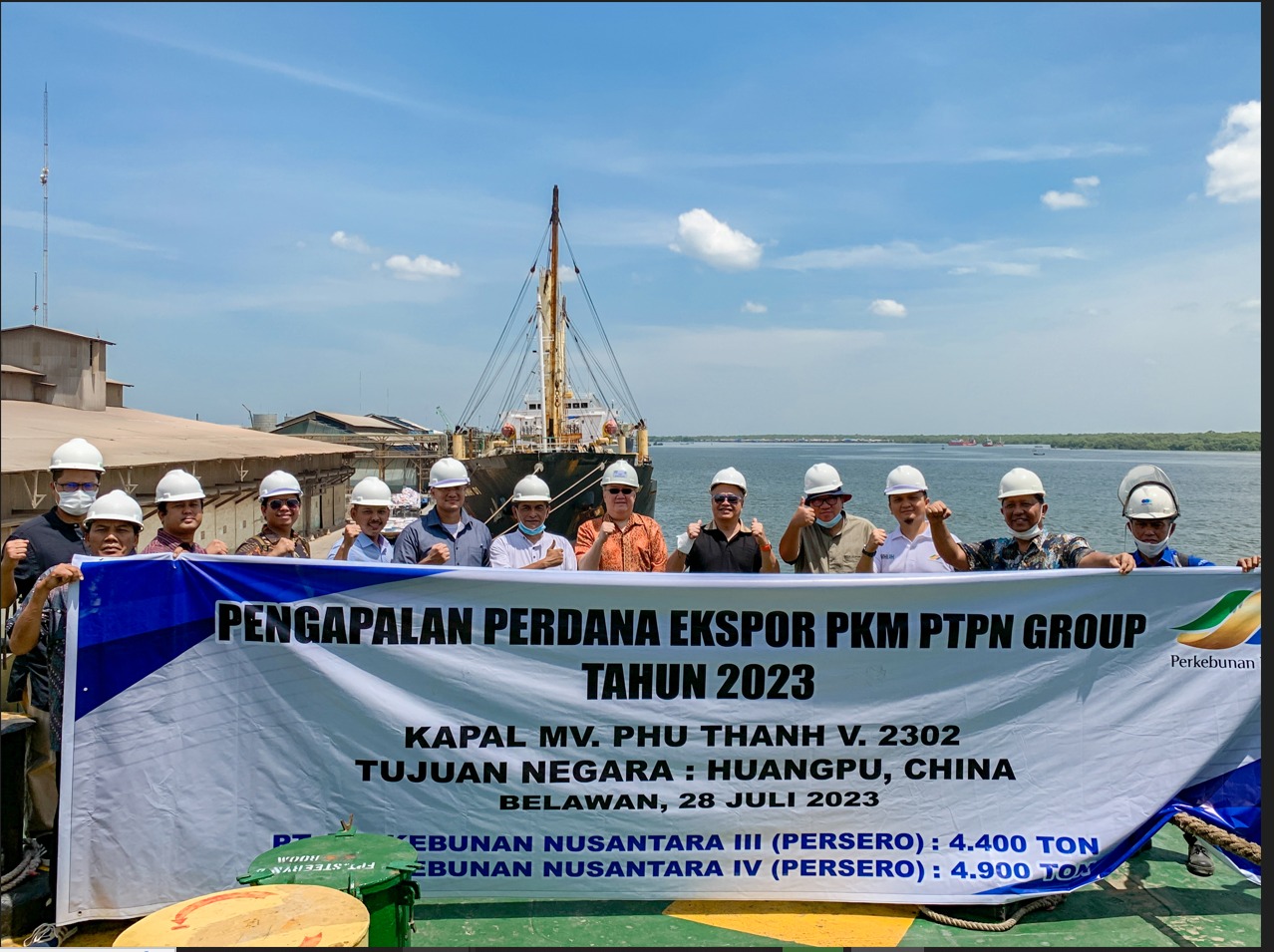 Holding Perkebunan Nusantara Ekspor Perdana Palm Kernel Expeller ke China Rp 18,2 Miliar