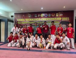 Atlet Taekwondo Dojang Putra Bahari Sabet 17 Medali Di Turnamen Piala Rektor UNIKA 2023