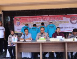 4 Tersangka Pengedar 2 Kg Sabu Terancam Hukuman Mati