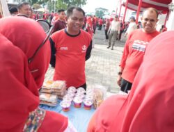 Sambut HUT RI, Pemkab Sergai Gelar Jalan Santai Dan Bazar UMKM Kuliner