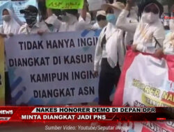 Nakes Honorer Demo di Depan DPR Minta Diangkat Jadi ASN