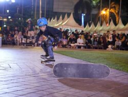 Pengunjung Beranda Kreatif Medan Disuguhi Atraksi Skateboard