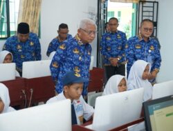 Bupati Asahan Tinjau ANBK Tingkat SMP