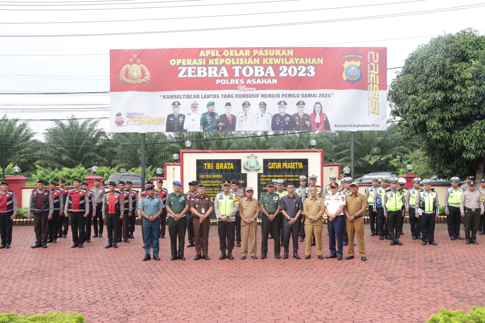 Kapolres Asahan Pimpin Apel Gelar Pasukan Operasi Zebra 2023