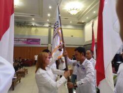 Dihadiri Bupati Erik Atrada, Erris Lantik Pengurus SMSI Labuhanbatu Raya