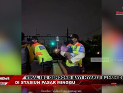 Viral Ibu Gendong Bayi Nyaris Bunuh Diri di Stasiun Pasar Minggu