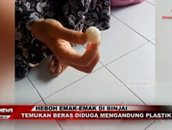 Heboh Emak-Emak di Binjai Temukan Beras Diduga Mengandung Plastik
