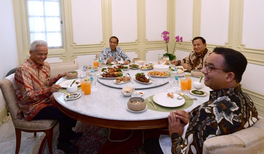 Diundang Makan Siang, Ini yang Disampaikan Tiga Capres ke Jokowi