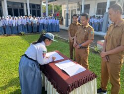 Sulistio Lantik Pengurus OSIS SMK N 1 Air Putih Periode 2023-2024