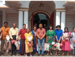 Pewarta Polrestabes Medan Berbagi Kasih Pada Jemaat HKBP Garu VIII