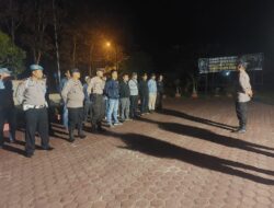 Cegah Tindak Kejahatan di Kota Kisaran, Kapolsek Kota Kisaran Timur Gelar Patroli Gabunga