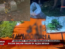 Sederet Temuan Kerangka Manusia yang Dicor Dalam Drum di Aceh Besar