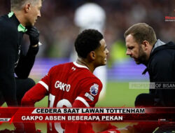 Cedera Saat Lawan Tottenham, Gakpo Absen Beberapa Pekan