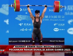Rahmat Erwin Raih Medali Emas dengan Sempurna, Pecahkan Rekor Dunia di Asian Games 2023