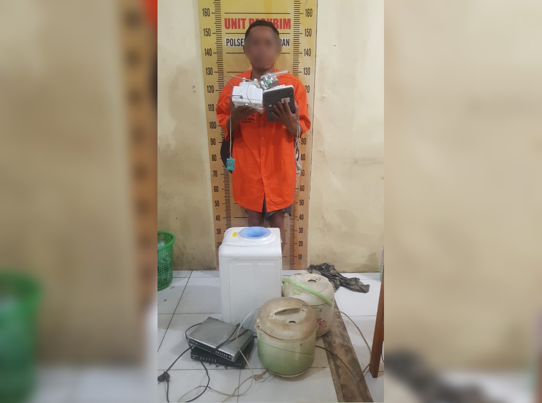 Nyaris Dihakimi Massa, Tersangka Pembobol Rumah ASN Diamankan Polisi