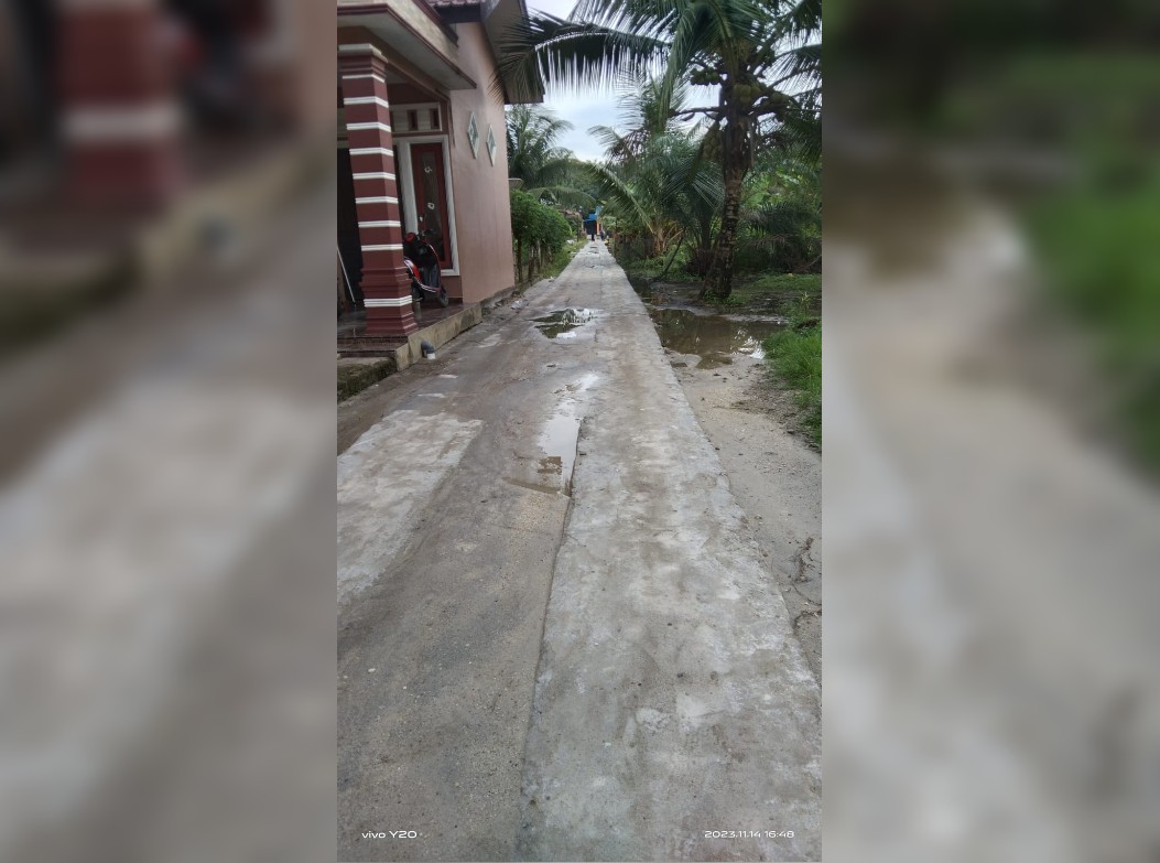 Bangun Jalan Dengan Dana Patungan, Warga Pertanyakan Fungsi Musrenbangdes