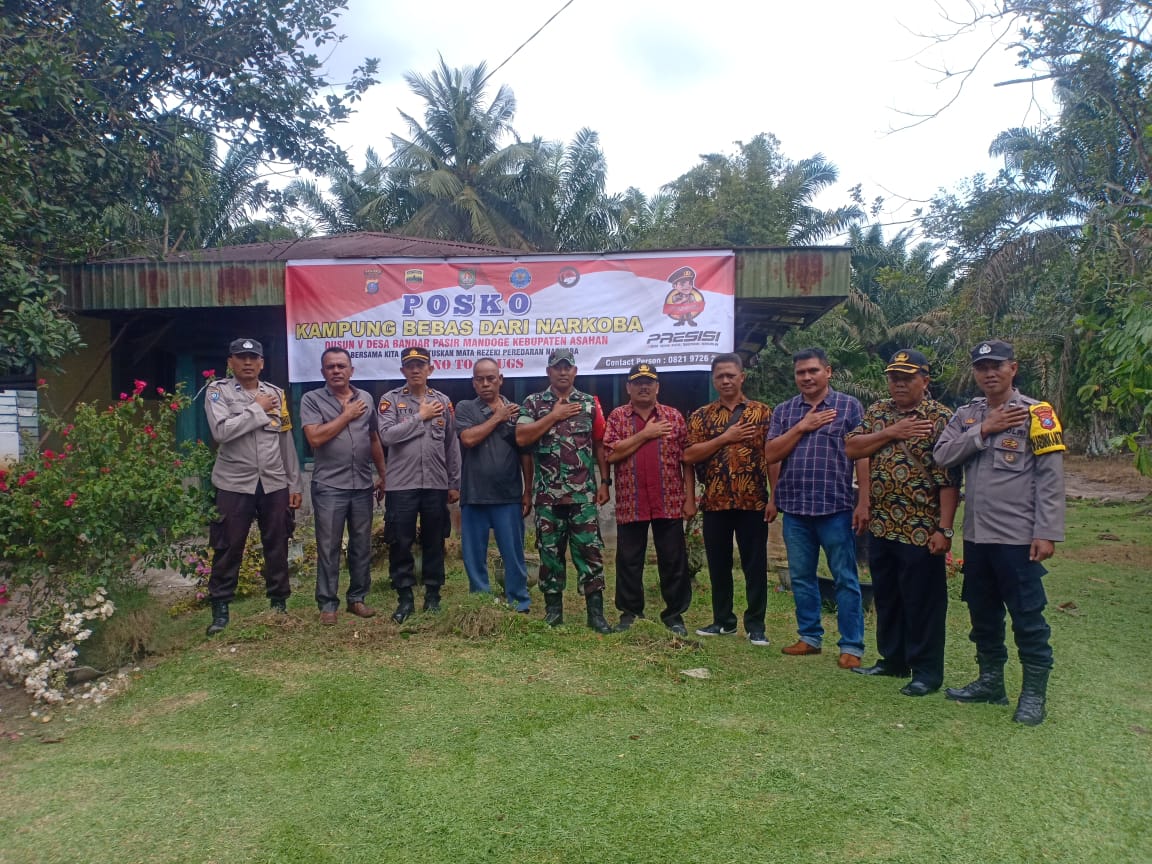 Polsek Bandar Pasir Mandoge Hadirkan Posko Kampung Bebas Dari Narkoba