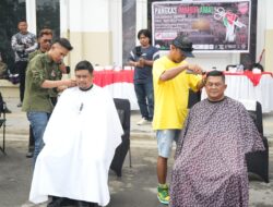 Wali Kota Medan Dan Dandim 0201 Ikut Pangkas Rambut Amal Untuk Palestina