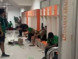 Sempat Tertahan Di Stadion Akibat Intimidasi Penonton, Pemain Dan Ofisial PSMS Akhirnya Bisa Keluar