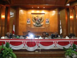Bupati Asahan Hadiri Rapat Paripurna Penyampaian Laporan Hasil Pembahasan RAPBD 2024