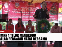 SMKN 1 Teluk Mengkudu Gelar Perayaan Natal Bersama