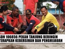 SDN 106856 Pekan Tanjung Beringin Terapkan Kebersihan dan Penghijauan