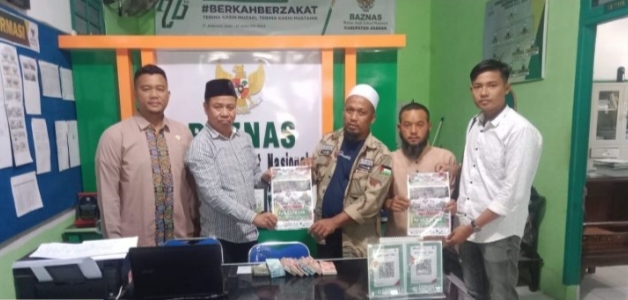 Panitia Aksi Solidaritas Asahan Serahkan Bantuan Untuk Palestina Ke Baznas