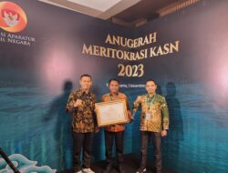 Pemkab Sergai Terima Penghargaan Anugerah Meritokrasi KASN 2023