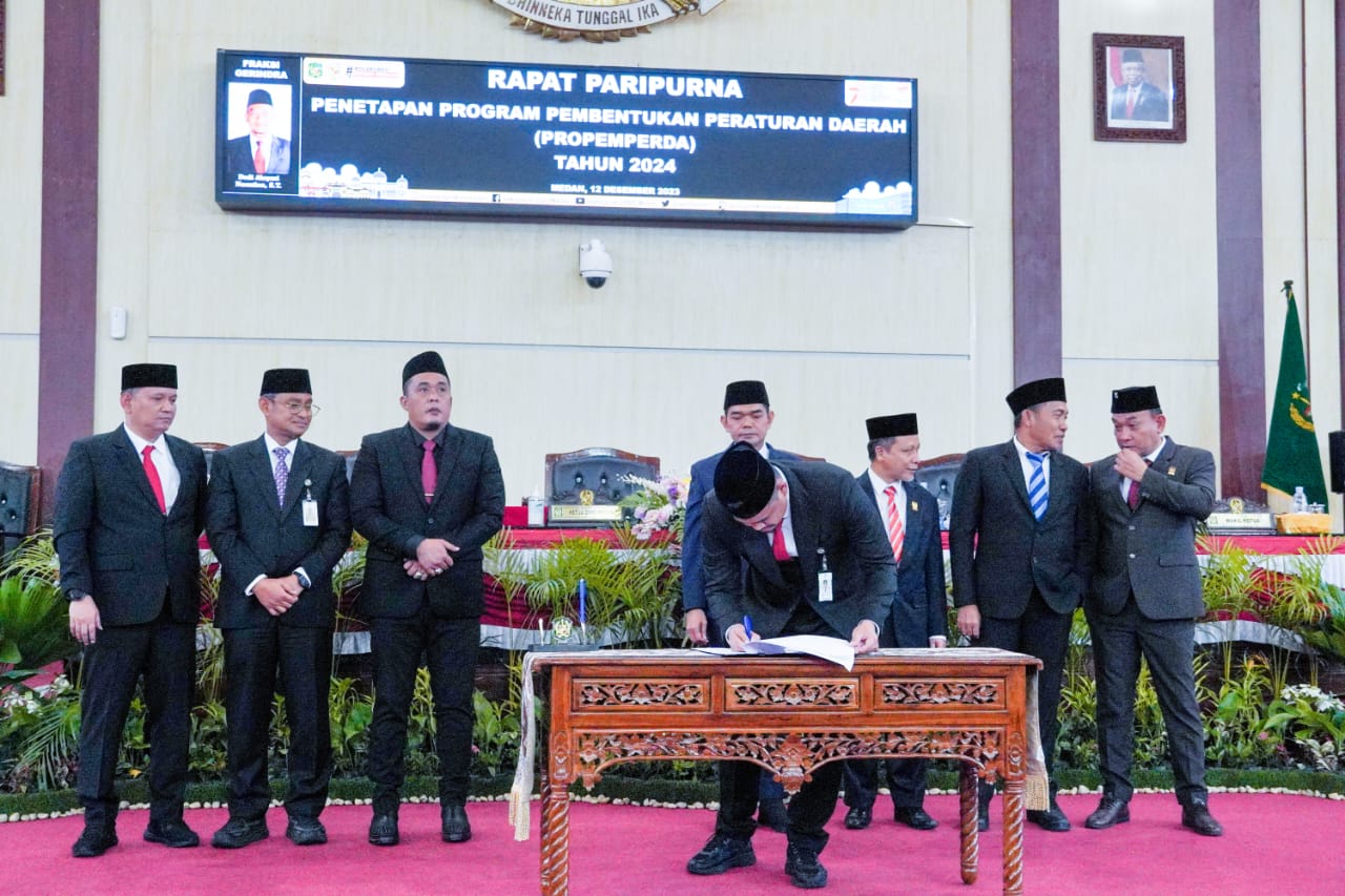 16 Ranperda Kota Medan Disepakati Ke Propemperda 2024