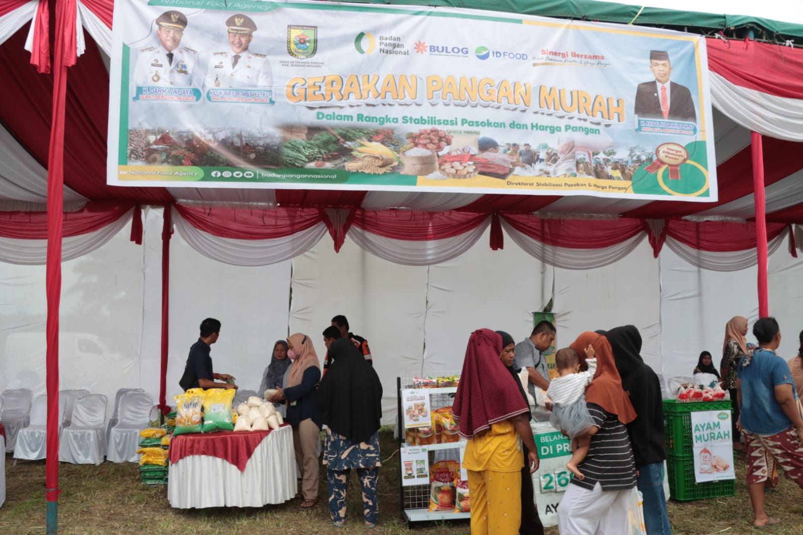 Pemkab Sergai Gelar Gerakan Pangan Murah