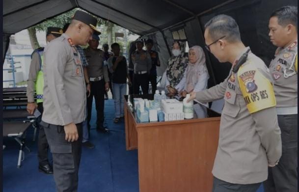 Kapolres Asahan Cek Kesiapan Posyan Nataru