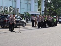 Kapolrestabes Medan Pimpin Apel Pengamanan Malam Tahun Baru