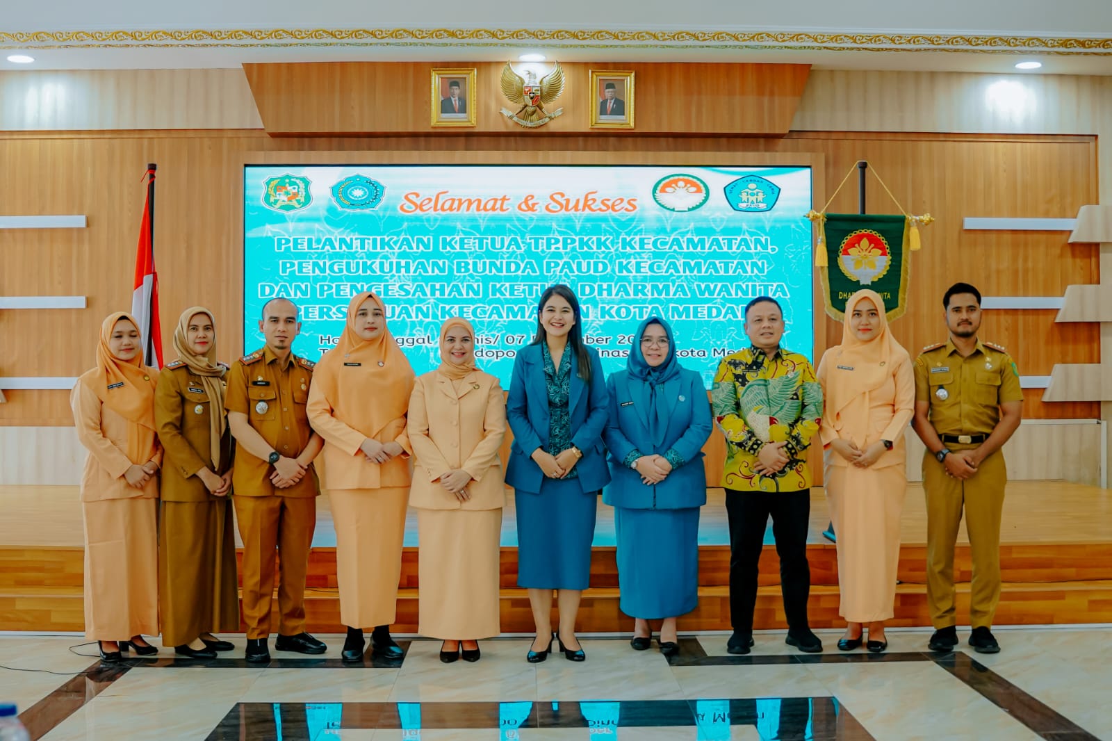 Kahiyang Saksikan Pengesahan 3 Ketua DWP Kecamatan
