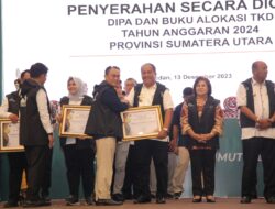 Pemkab Asahan Terima Penghargaan Pemda Dengan Penyaluran Dana Desa Terbaik 2023