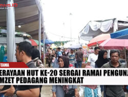 Perayaan HUT ke-20 Sergai Ramai Pengunjung, Omzet Pedagang Meningkat