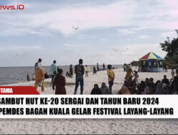 Sambut HUT ke-20 Sergai dan Tahun Baru 2024, Pemdes Bagan Kuala Gelar Festival Layang-Layang