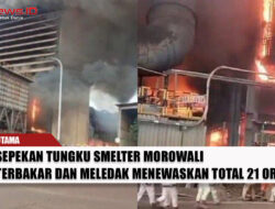 Sepekan Tungku Smelter Morowali Terbakar dan Meledak Menewaskan Total 21 Orang