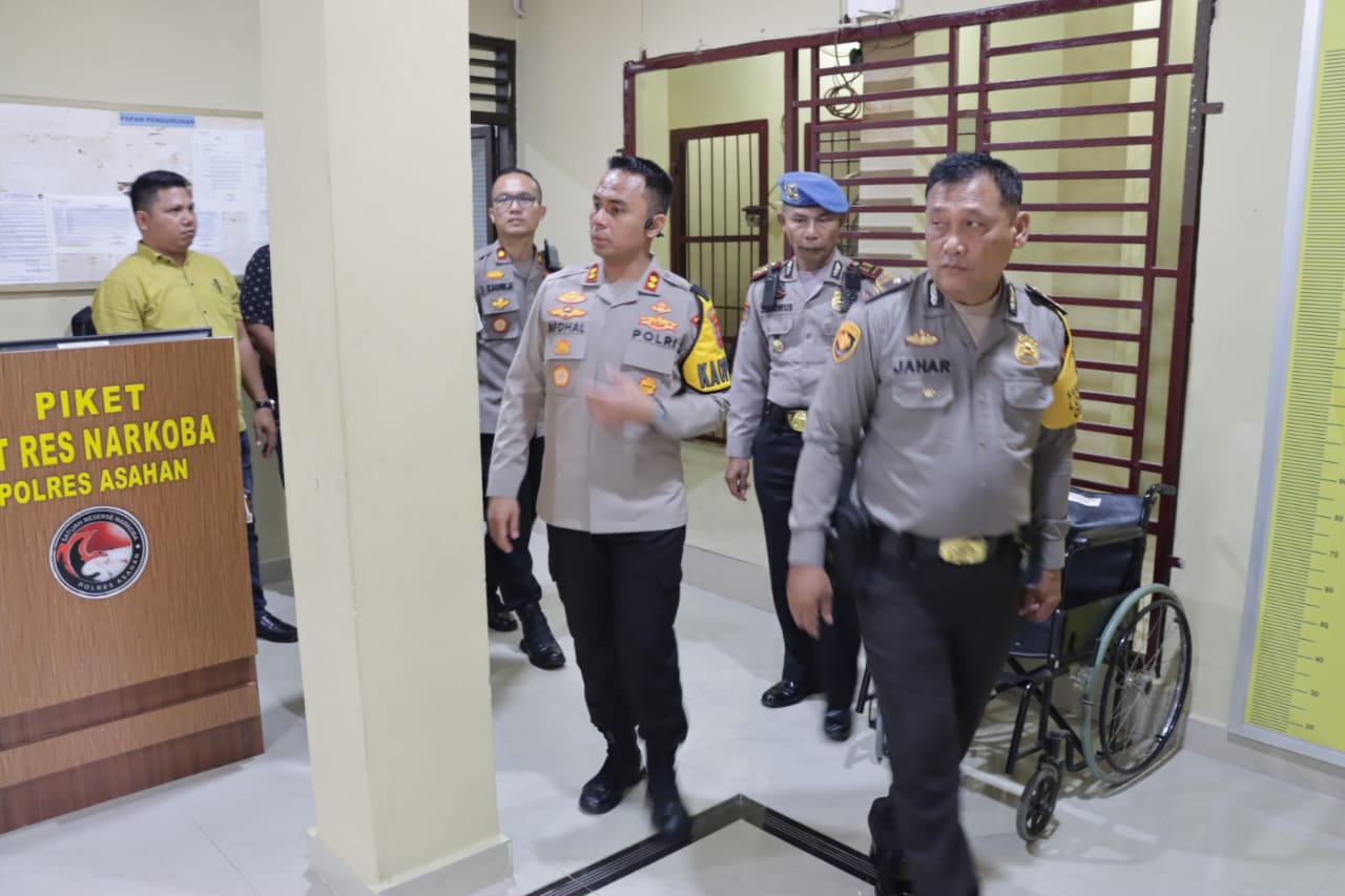 Kapolres Asahan Cek Setiap Ruangan Di Mapolres