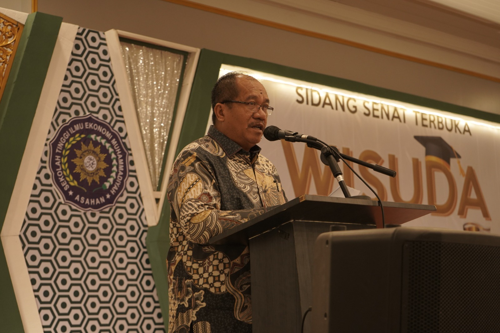 Wabup Asahan Ikuti Sidang Senat Terbuka Wisuda Sarjana