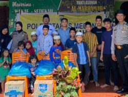 Polrestabes Medan Salurkan Bantuan Nasi Bungkus ke Panti Asuhan