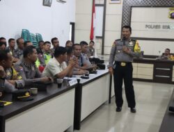 Polres Sergai Gelar Rapat Anev Pengamanan TPS