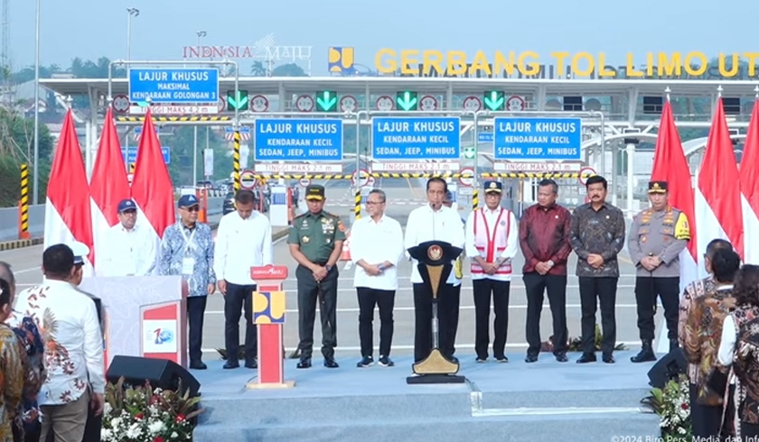 Presiden Jokowi Resmikan Jalan Tol Pamulang-Cinere-Raya Bogor