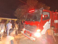 Dua Rumah Karyawan Milik PT BSP Kuala Piasa Hangus Terbakar