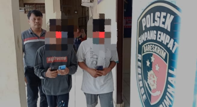 Polsek Simpang Empat Ringkus 2 Terduga Pencuri HP