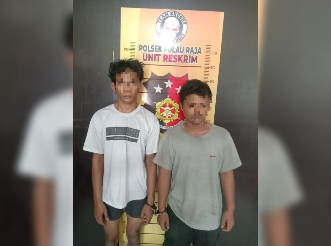 Polsek Pulau Raja Amankan 2 Terduga Pencuri Sepeda Motor
