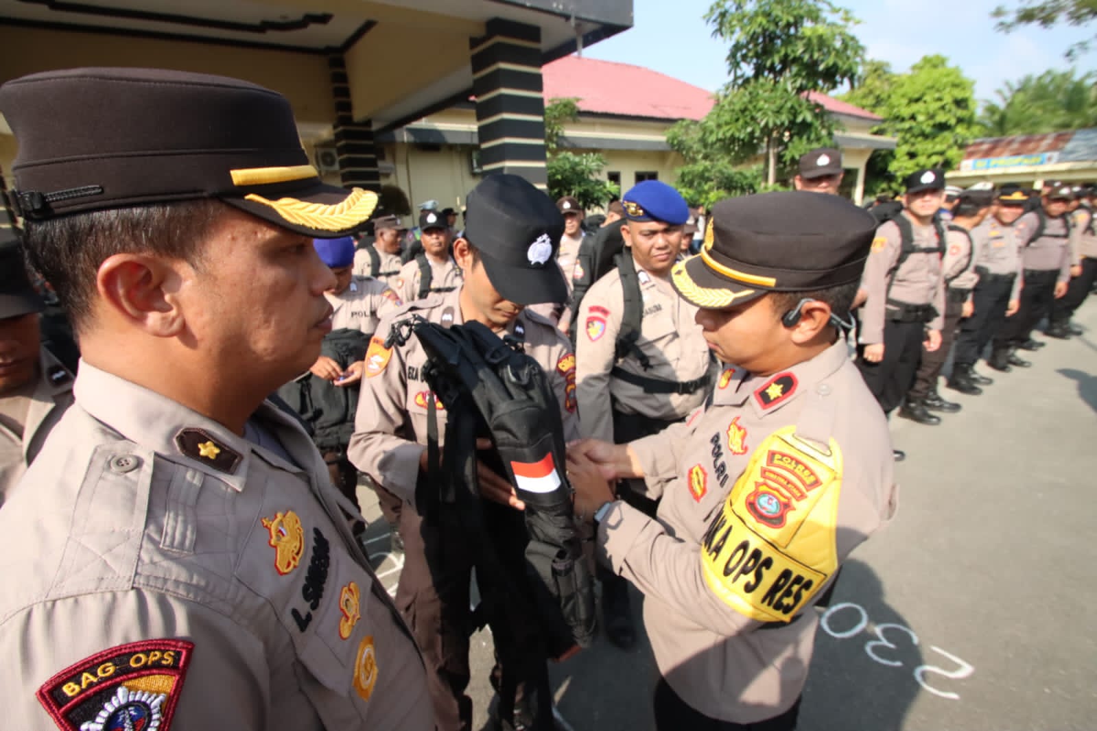 Polres Sergai Gelar Apel PAM TPS dan Ton Dalmas